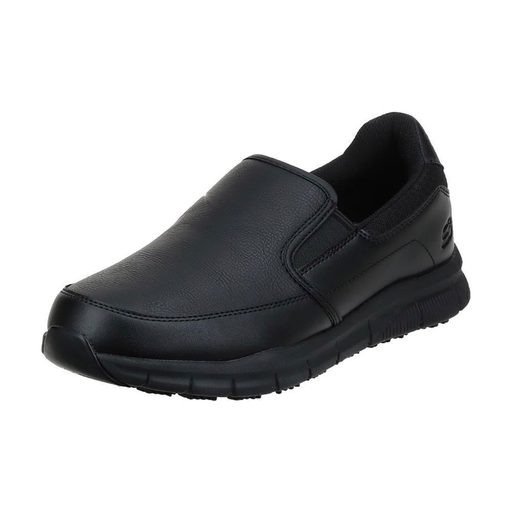 Skechers Men's Nampa-Groton Food Service Shoe Black NEW in Box